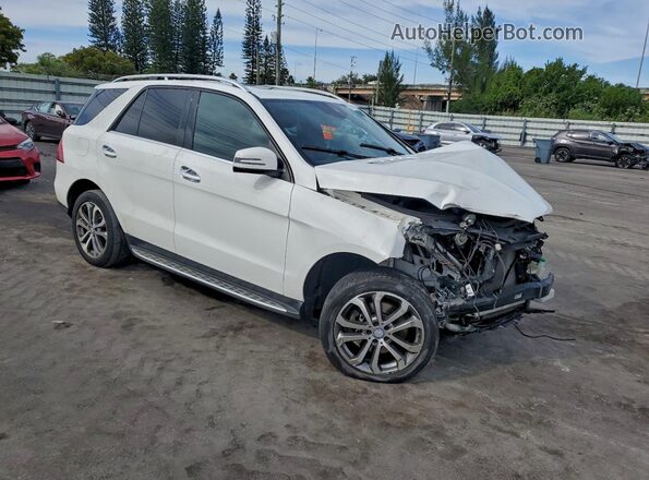 4JGDA5JB4GA744843 2016 MERCEDES-BENZ GLE White Передня права чверть