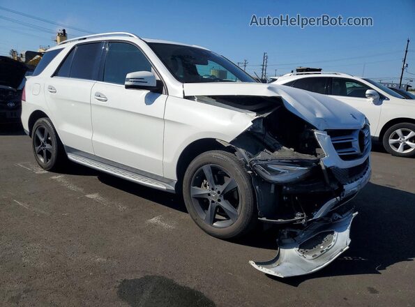 4JGDA5JB4HA936118 2017 MERCEDES-BENZ GLE Белый Передняя правая четверть
