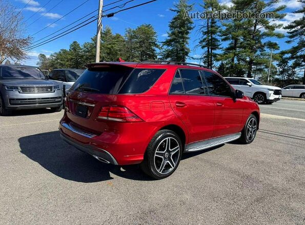 4JGDA5JB4JB005635 2018 MERCEDES-BENZ GLE Красный Задняя правая четверть