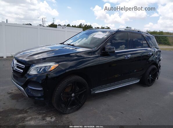 4JGDA5JB5HA854057 2017 MERCEDES-BENZ GLE 350 Черный Передняя левая четверть