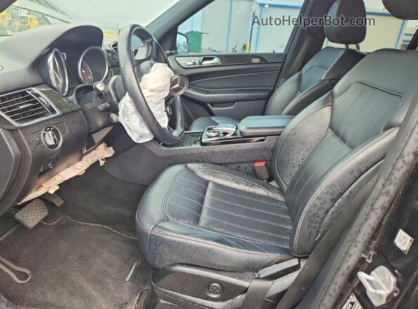 4JGDA5JB5JB027384 2018 MERCEDES-BENZ GLE Черный Вид салона спереди