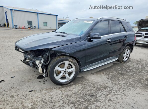 4JGDA5JB5JB027384 2018 MERCEDES-BENZ GLE Черный Передняя левая четверть
