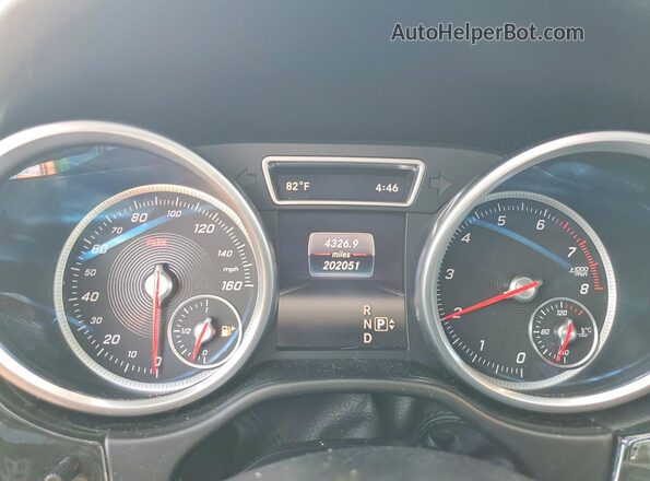 4JGDA5JB6GA684807 2016 MERCEDES-BENZ GLE Серый Вид щитка приборов