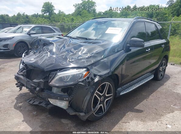 4JGDA5JB6HA937951 2017 MERCEDES-BENZ GLE 350 Черный Передняя левая четверть