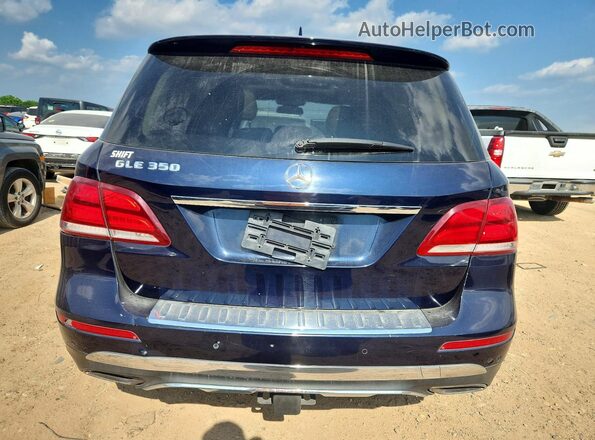 4JGDA5JB8GA766330 2016 MERCEDES-BENZ GLE Blue Widok z tyłu