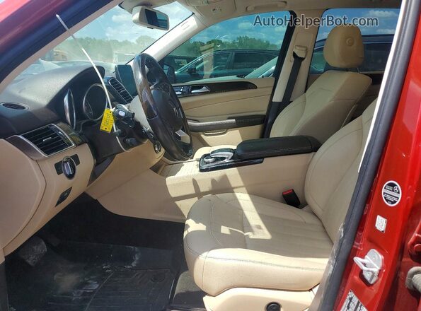 4JGDA5JB9GA806561 2016 MERCEDES-BENZ GLE Красный Вид салона спереди