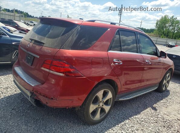 4JGDA5JB9GA806561 2016 MERCEDES-BENZ GLE Красный Задняя правая четверть