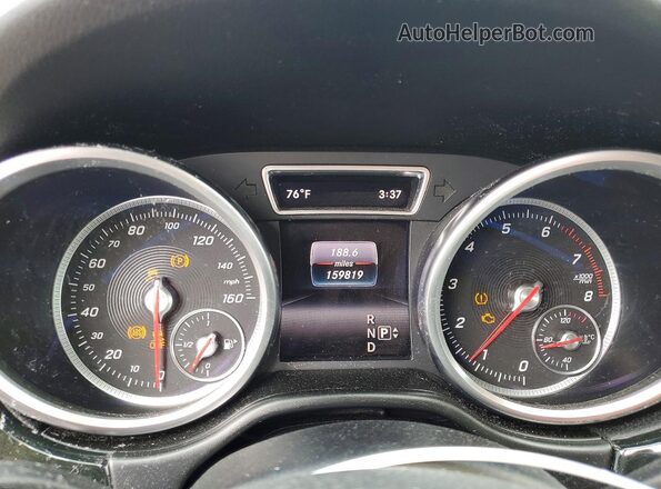 4JGDA5JBXGA674751 2016 MERCEDES-BENZ GLE Black Вид щитка приладів