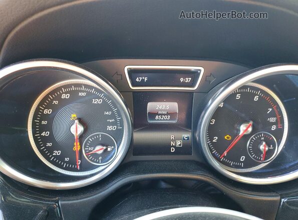 4JGDF6EE1JB011324 2018 MERCEDES-BENZ GLS Серый Вид щитка приборов