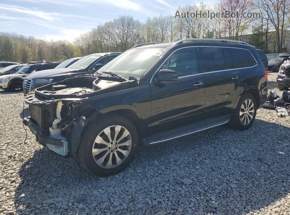 4JGDF6EE3HA860435 2017 MERCEDES-BENZ GLS Черный Передняя левая четверть