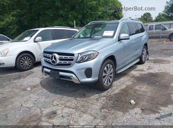 4JGDF6EE3JB037701 2018 MERCEDES-BENZ GLS 450 Blue Առջևի ձախ երեք քառորդ տեսարան