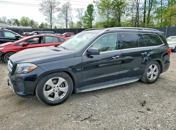4JGDF6EE4HA822549 2017 MERCEDES-BENZ GLS Черный Передняя левая четверть
