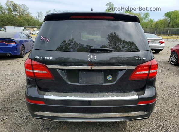 4JGDF6EE4HA822549 2017 MERCEDES-BENZ GLS Черный Вид сзади
