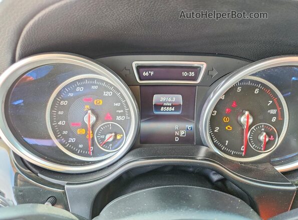 4JGDF6EE5KB220227 2019 MERCEDES-BENZ GLS Черный Вид щитка приборов