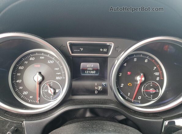 4JGDF6EE6HA890917 2017 MERCEDES-BENZ GLS Black Widok zestawu wskaźników