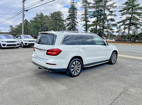 4JGDF6EE6KB226666 2019 MERCEDES-BENZ GLS Белый Передняя правая четверть