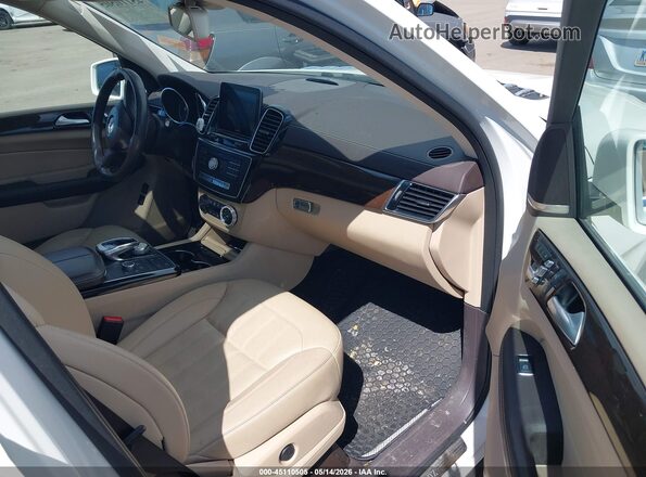 4JGDF6EE7HA968461 2017 MERCEDES-BENZ GLS 450 White წინა სალონის ხედი