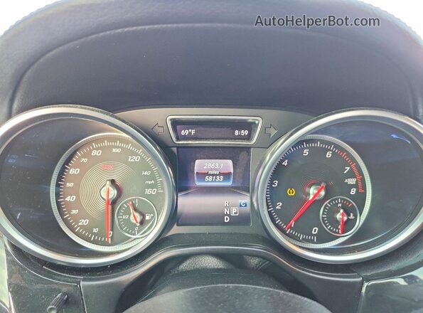 4JGDF6EE7KB197775 2019 MERCEDES-BENZ GLS Silver Вид щитка приладів