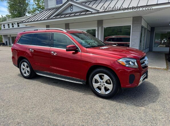 4JGDF6EEXHA775382 2017 MERCEDES-BENZ GLS Red Przód lewy