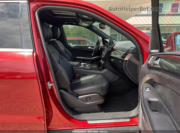 4JGDF6EEXHA775382 2017 MERCEDES-BENZ GLS 450 Red წინა სალონის ხედი