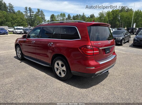 4JGDF6EEXHA775382 2017 MERCEDES-BENZ GLS 450 Red უკანა მარცხენა