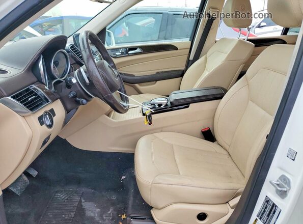 4JGDF6EEXJB024976 2018 MERCEDES-BENZ GLS White Widok wnętrza z przodu