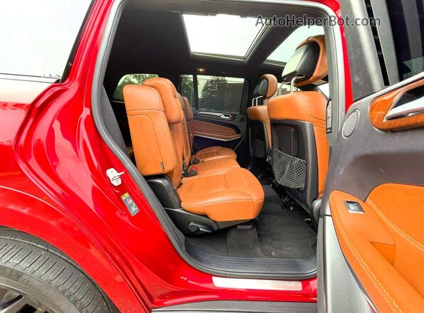 4JGDF7DE6HA787181 2017 MERCEDES-BENZ GLS Red Вид ззаду