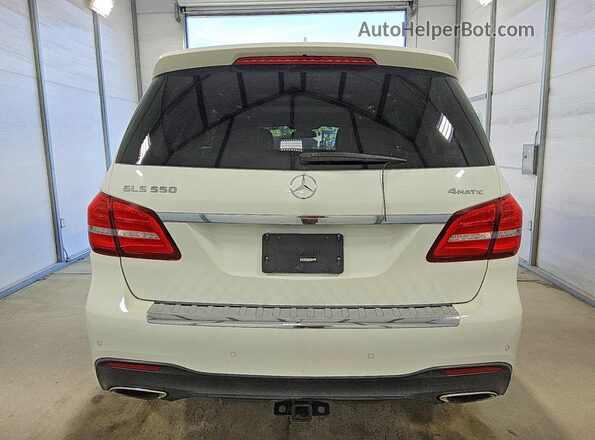 4JGDF7DE9JB013796 2018 MERCEDES-BENZ GLS White Widok z tyłu