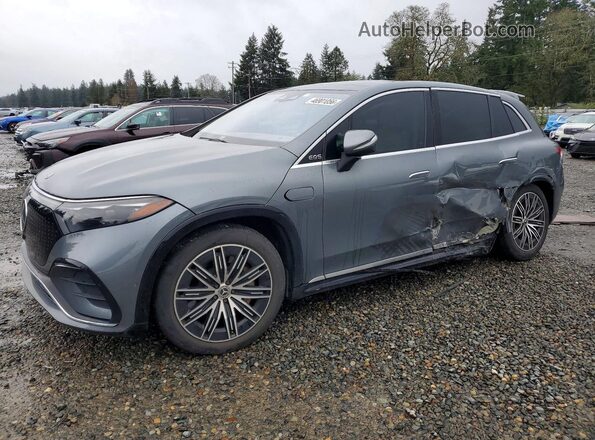 4JGDM2EB5PA001432 2023 MERCEDES-BENZ EQS Gray Առջևի ձախ երեք քառորդ տեսարան