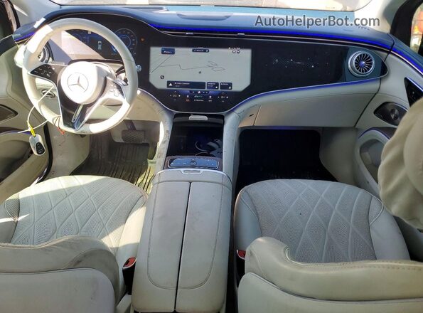 4JGDM4EB9PA001008 2023 MERCEDES-BENZ EQS Blue Widok deski rozdzielczej