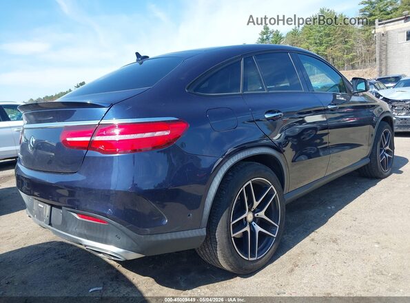 4JGED6EB4GA019450 2016 MERCEDES-BENZ GLE 450 AMG COUPE Синий Задняя правая четверть