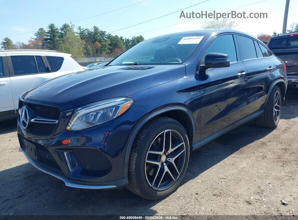 4JGED6EB4GA019450 2016 MERCEDES-BENZ GLE 450 AMG COUPE Синий Передняя левая четверть