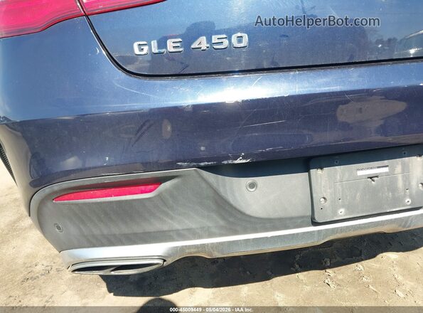 4JGED6EB4GA019450 2016 MERCEDES-BENZ GLE 450 AMG COUPE Синий Вид спереди