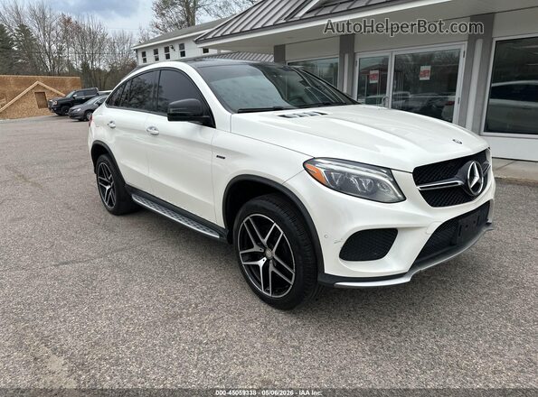 4JGED6EB4GA043554 2016 MERCEDES-BENZ GLE 450 AMG COUPE White Delantero derecho
