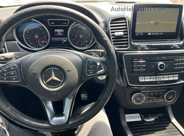 4JGED6EB6GA011074 2016 MERCEDES-BENZ GLE Black Вид салону спереду
