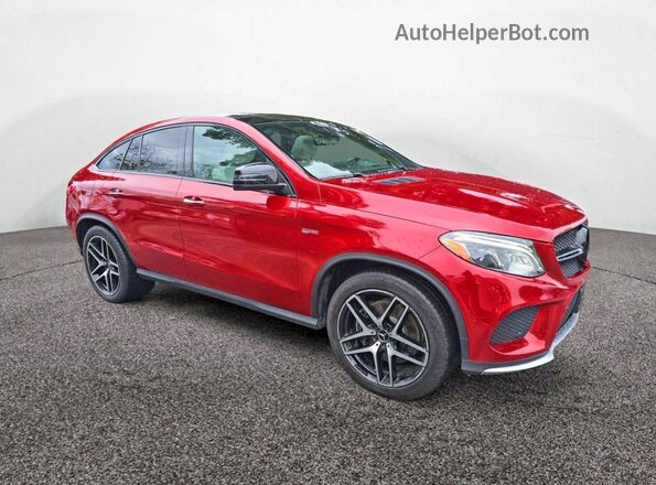 4JGED6EBXKA148883 2019 MERCEDES-BENZ GLE Красный Передняя левая четверть