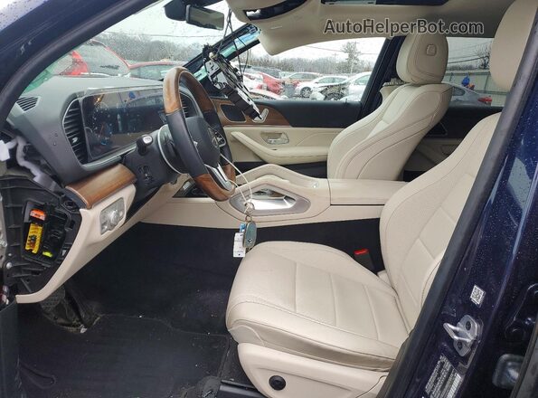 4JGFB4KB0NA648154 2022 MERCEDES-BENZ GLE Blue Вид салону спереду