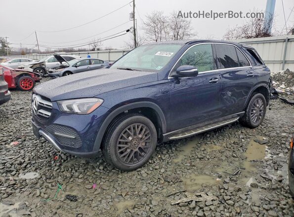 4JGFB4KB0NA648154 2022 MERCEDES-BENZ GLE Blue Передня ліва чверть