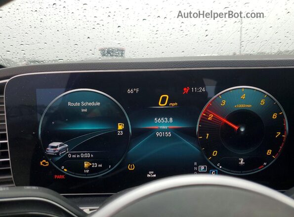 4JGFB4KB1LA039135 2020 MERCEDES-BENZ GLE Black Вид щитка приладів