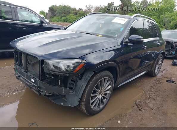4JGFB4KB1LA185406 2020 MERCEDES-BENZ GLE 350 Dark Blue Передняя левая четверть