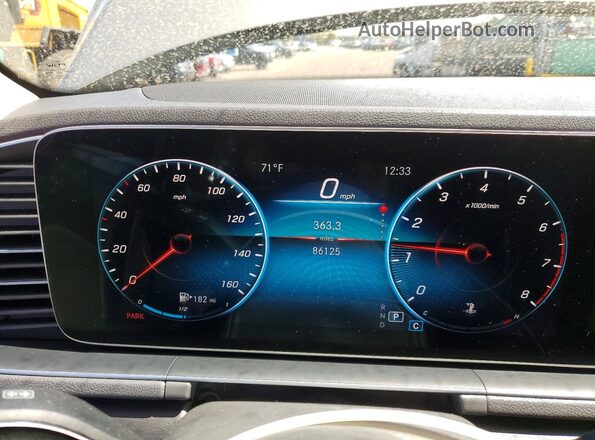 4JGFB4KB2LA054176 2020 MERCEDES-BENZ GLE Gray Вид щитка приладів