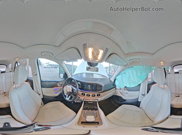 4JGFB4KB4NA649369 2022 MERCEDES-BENZ GLE White Вид наклейки з VIN-кодом