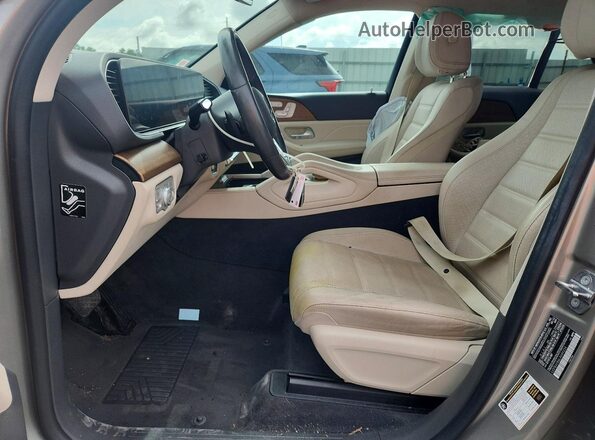 4JGFB4KB6LA049224 2020 MERCEDES-BENZ GLE Tan Widok wnętrza z przodu