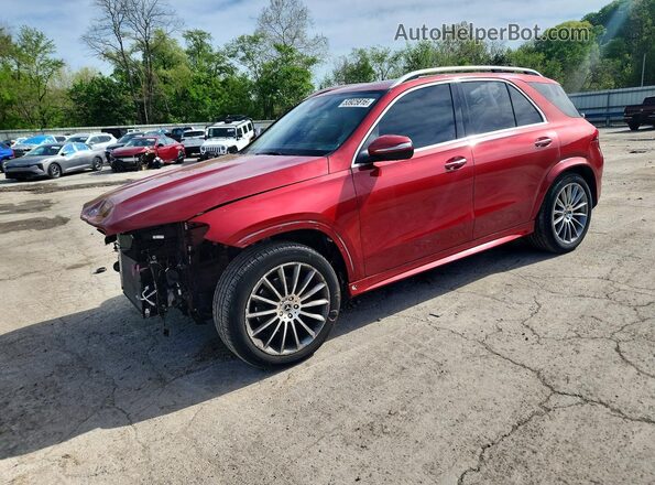 4JGFB4KB8LA172961 2020 MERCEDES-BENZ GLE Burgundy წინა მარცხენა ხედი სამი მეოთხედიდან