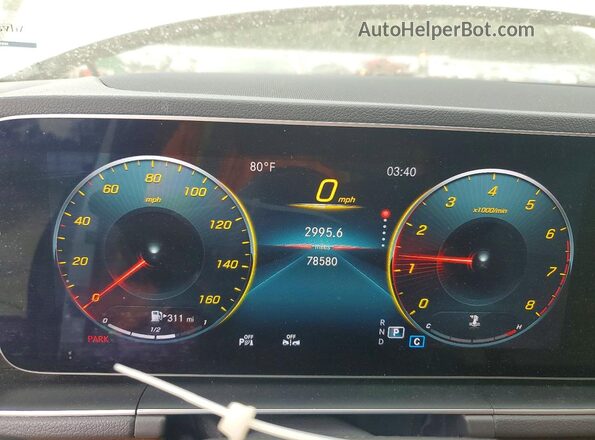 4JGFB4KB9LA068897 2020 MERCEDES-BENZ GLE White Սարքավորումների վահանակի տեսք