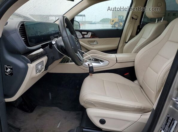 4JGFB5KB0LA259047 2020 MERCEDES-BENZ GLE Желто-коричневый Вид салона спереди