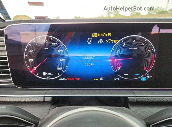 4JGFB5KB2RB140371 2024 MERCEDES-BENZ GLE Blue Vista del cuadro de instrumentos