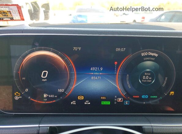 4JGFB5KE2LA024675 2020 MERCEDES-BENZ GLE Black Widok zestawu wskaźników
