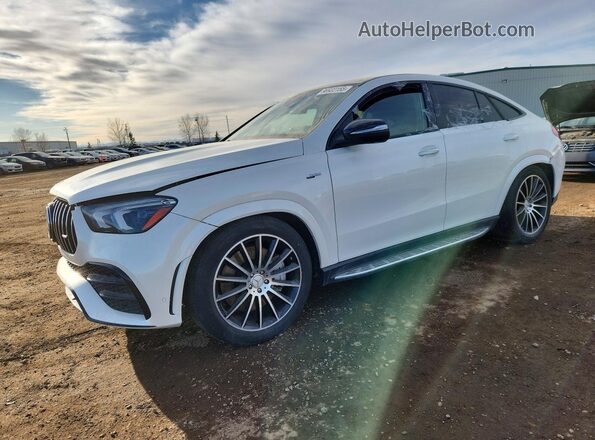 4JGFD6BB1MA312159 2021 MERCEDES-BENZ GLE Белый Передняя левая четверть
