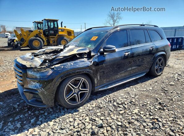 4JGFF5KEXRB155831 2024 MERCEDES-BENZ GLS Черный Передняя левая четверть